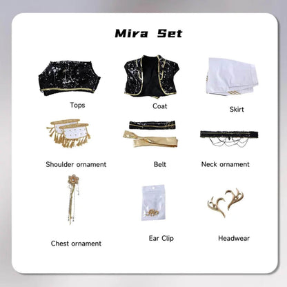 KPop Demon Hunters Rumi Zoey Mira Cosplay Costume