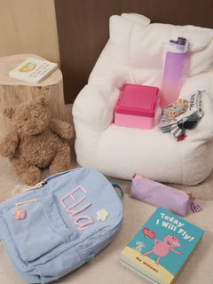 Personalized Kids Backpack with Name - Custom Knitted Bags